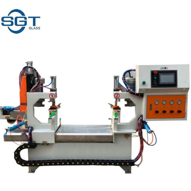 Double Heads Glass Corner Edging Machine
